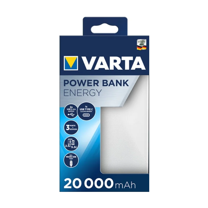 Batéria náhradná POWERBANK VARTA 57978 20000mAh