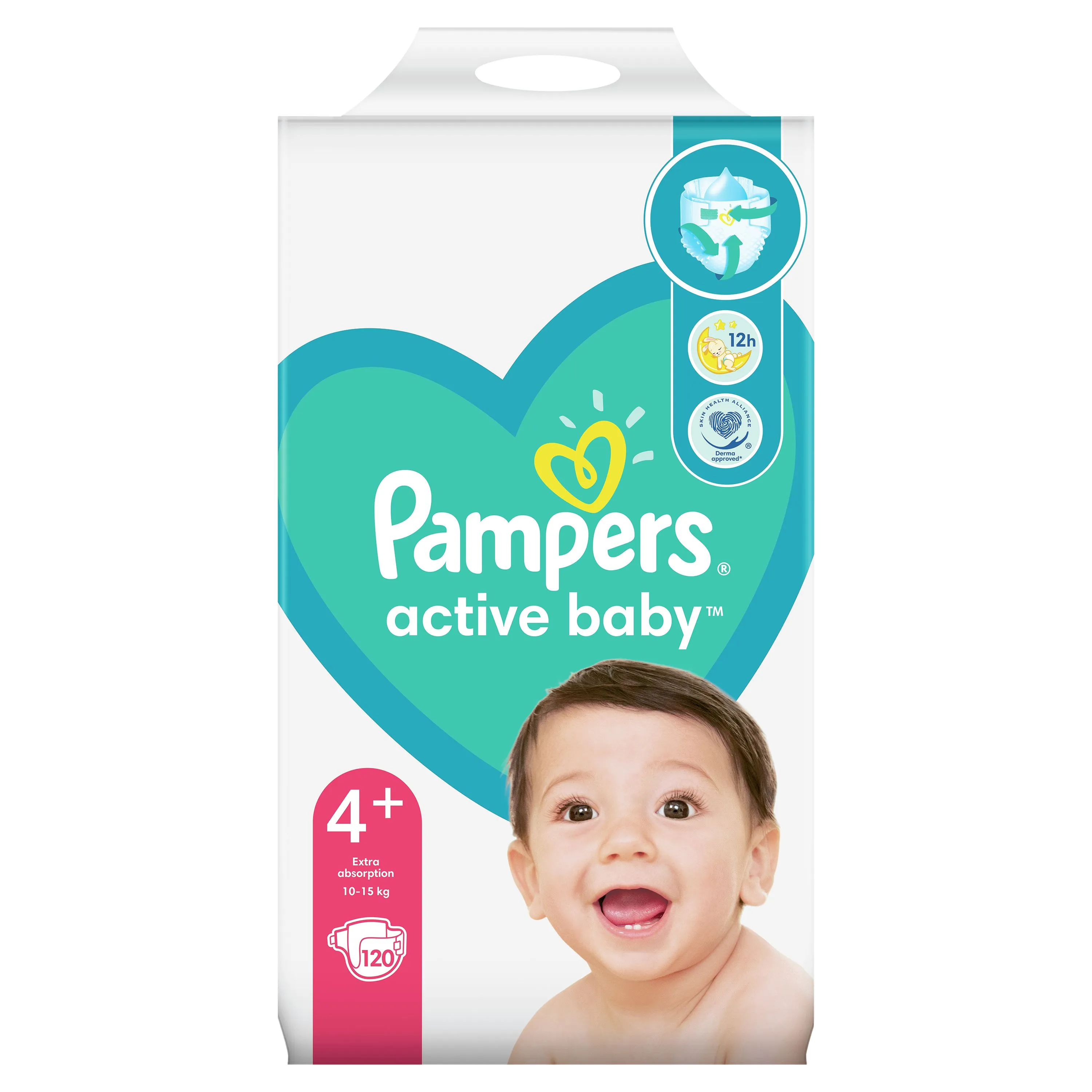 Pampers Active Baby MP+ S4+ 120ks (10-15kg)