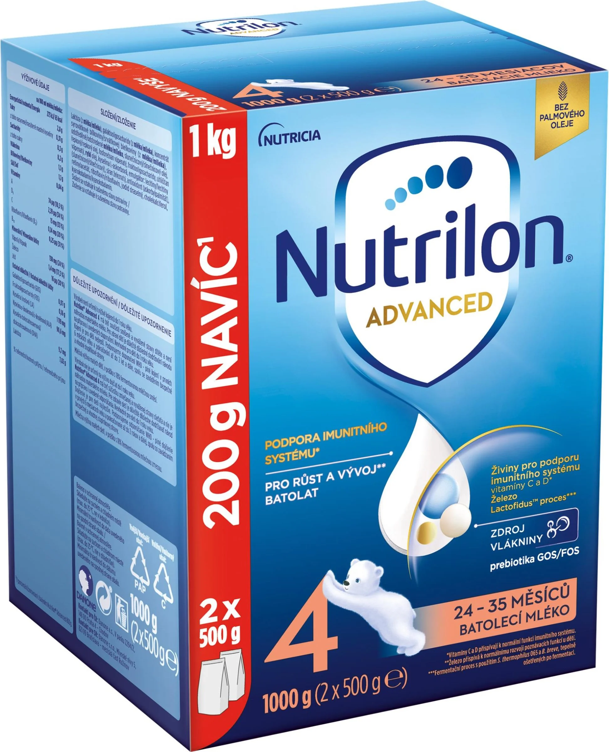 Nutrilon Advanced 4 DUO BALENIE 1×1000 g, dojčenská výživa od uk. 24m