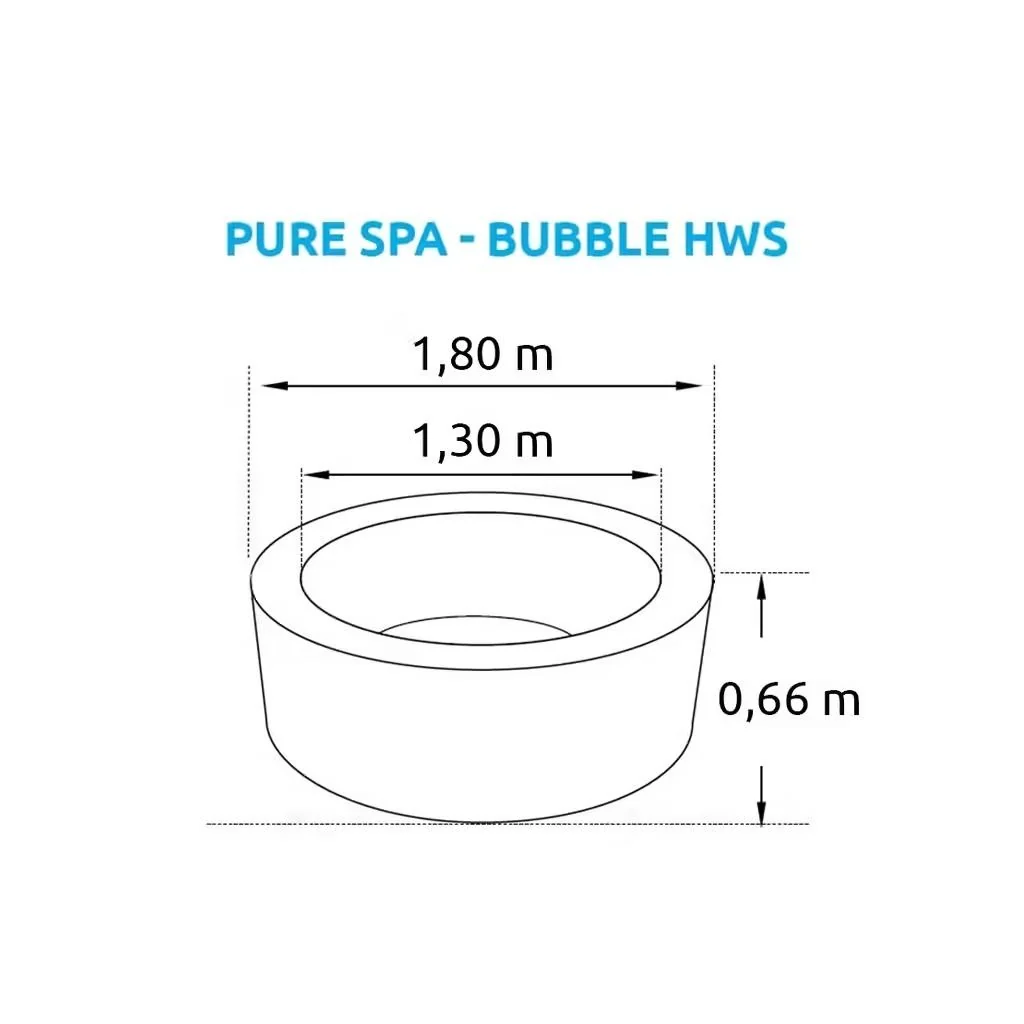 Nafukovacia vírivka Marimex Pure Spa - Bubble HWS - modrý - Intex 28486EX ## 11400275