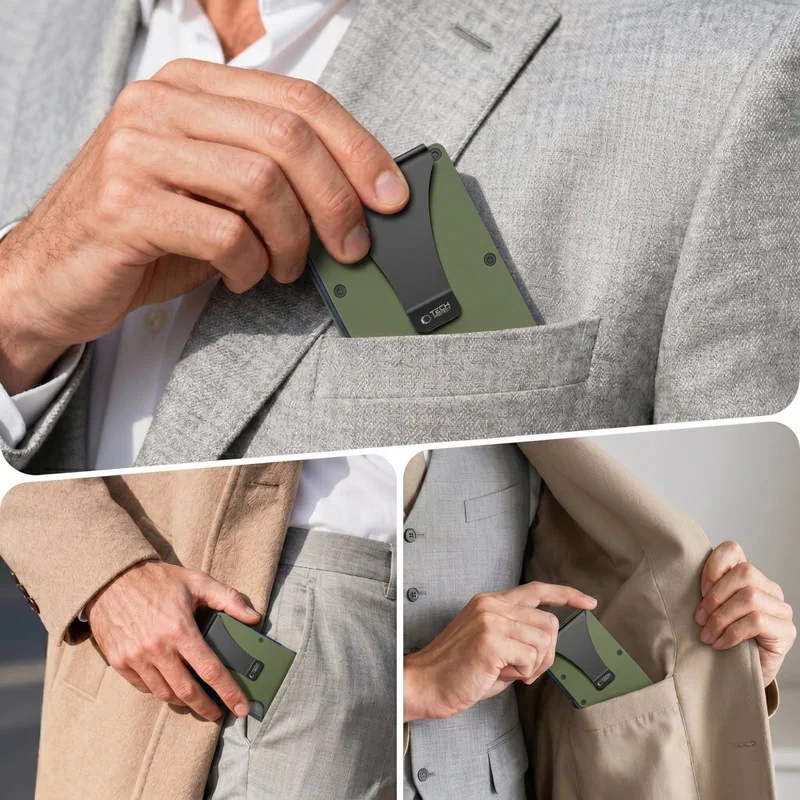 Tech-Protect Thord RFID obal na karty, zelený
