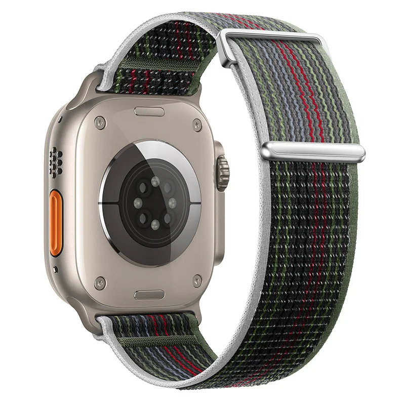 BStrap Velcro Nylon remienok na Apple Watch 38/40/41mm midnight