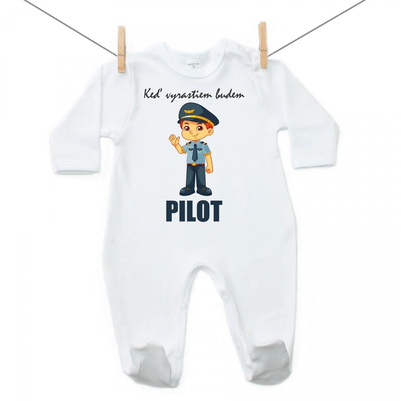 Boodyy Overal Keď vyrastiem budem pilot Veľkosť: 56