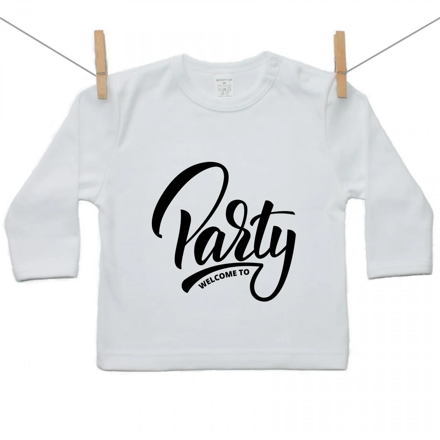 Boodyy Tričko s dlhým rukávom Welcome to party Veľkosť: 122