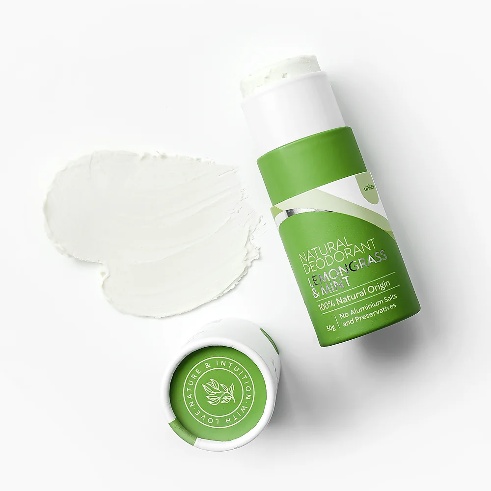 Krémový dezodorant citrónová tráva a mäta Natural Deodorant - Lemongrass & Mint UNISEX