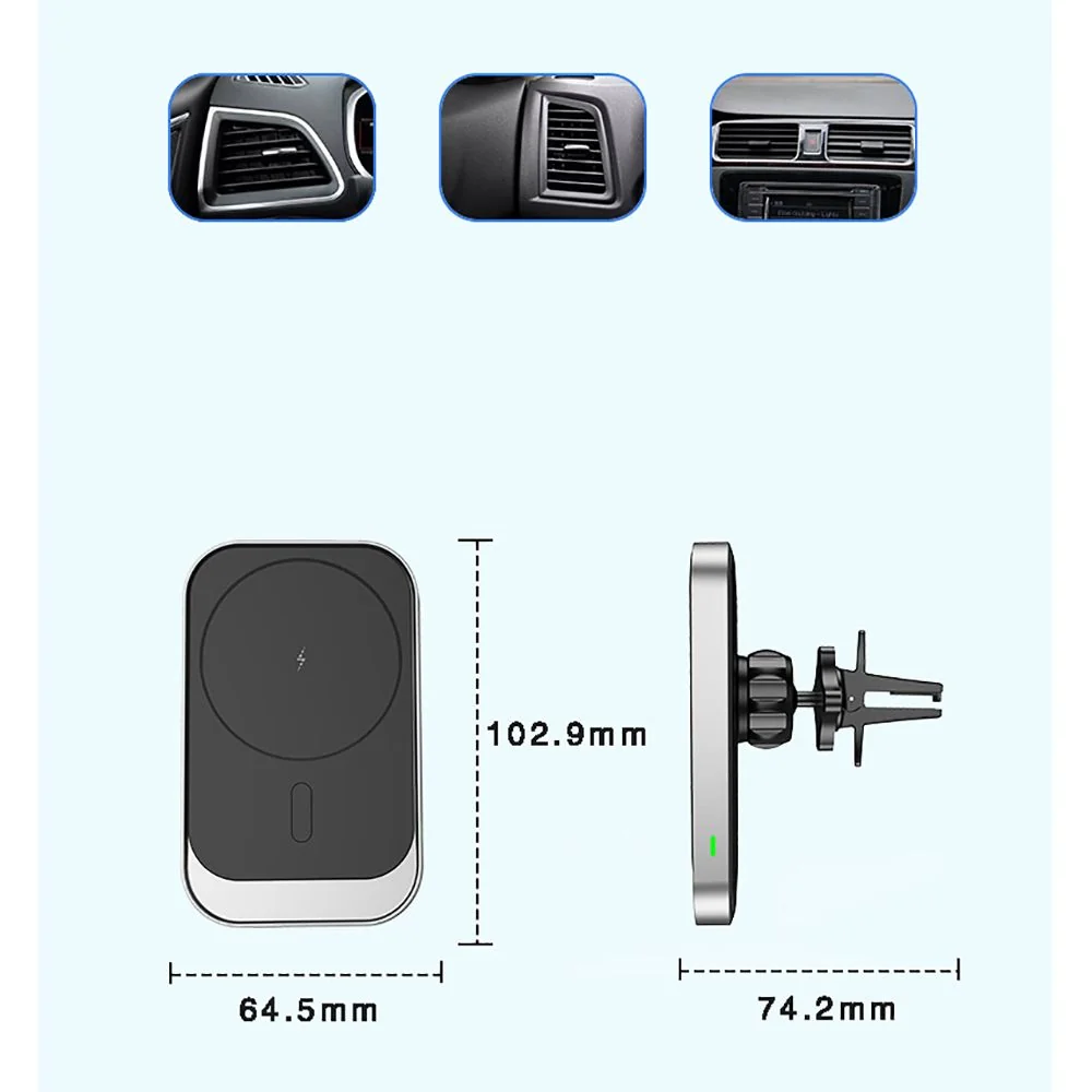 Tech-Protect CW19 MagSafe držiak na mobil do auta, čierna