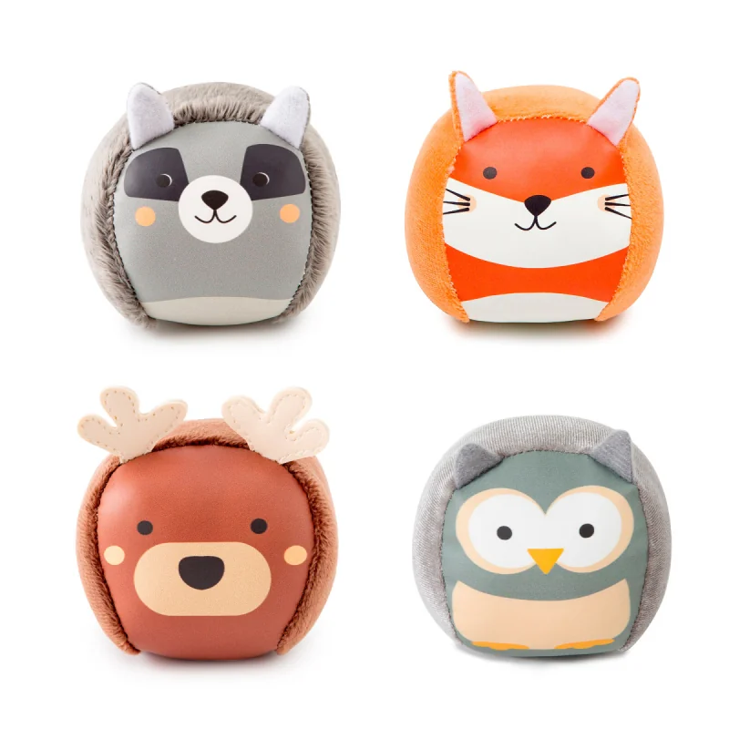 Little Big Friends Sada senzorických loptičiek Roly Poly – Les