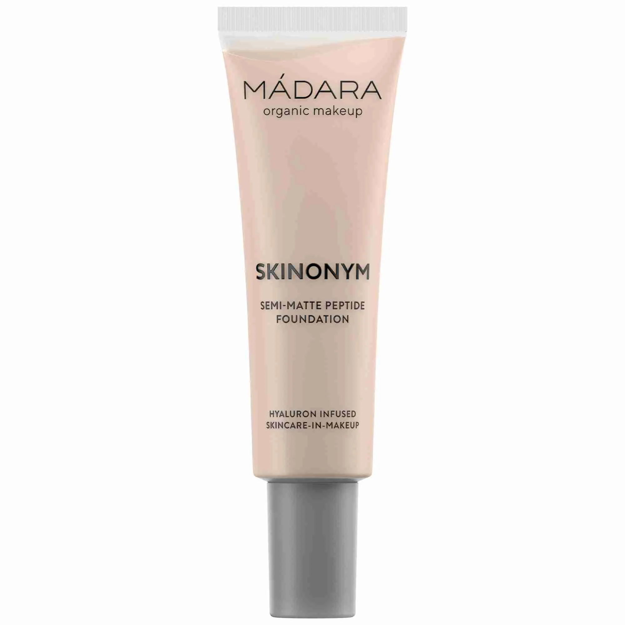 MÁDARA SKINONYM Polomatný Make-up s peptídmi Ivory 1×30ml, Prírodný certifikovaný make-up
