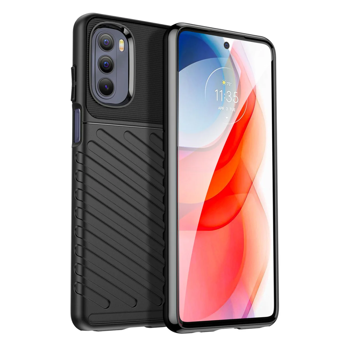 MG Thunder silikónový kryt na Motorola Moto G Stylus 2022 čierny