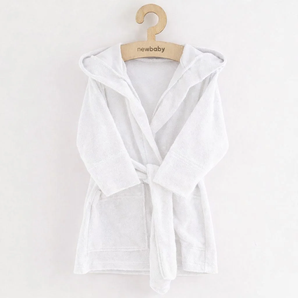 Detský froté župan New Baby white 92/98, 20C59316