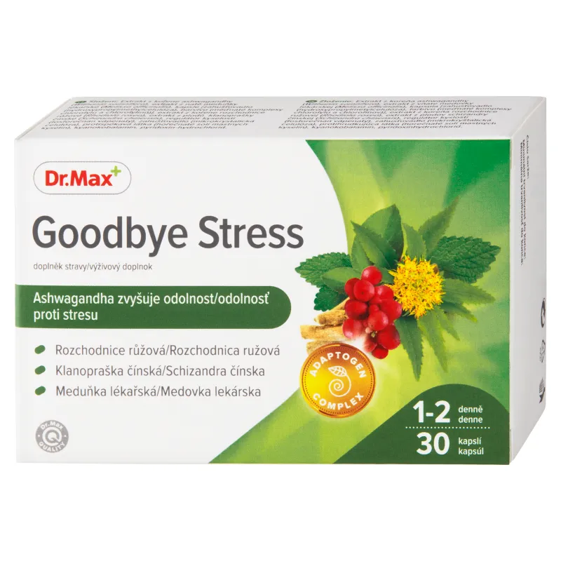 Dr.Max Goodbye Stress 1×30 cps, výživový doplnok