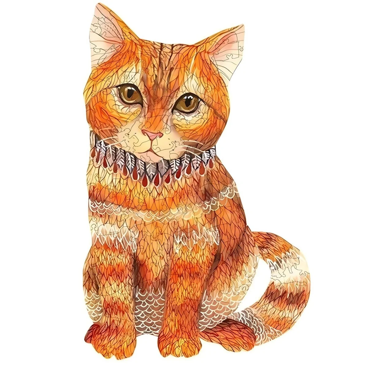 Drevené puzzle Katze/L 197 dielikov, veľkosť L
