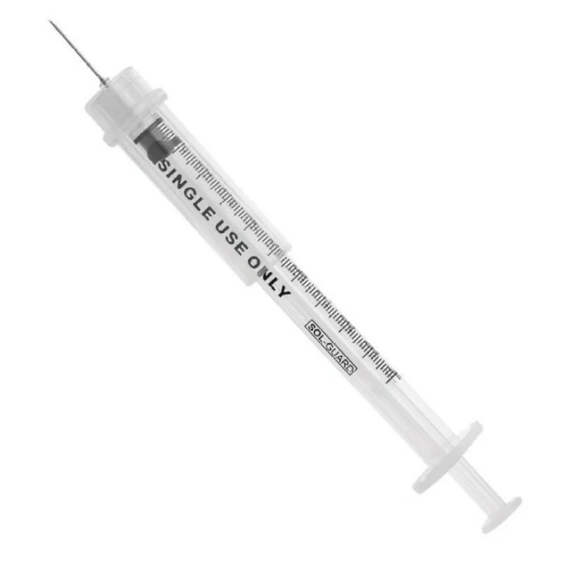 SOL SOL-CARE Bezpečnostná striekačka na inzulín U-100 0,5 ml, 29G 1/2", 0,33 x 12,5 mm, 100 ks