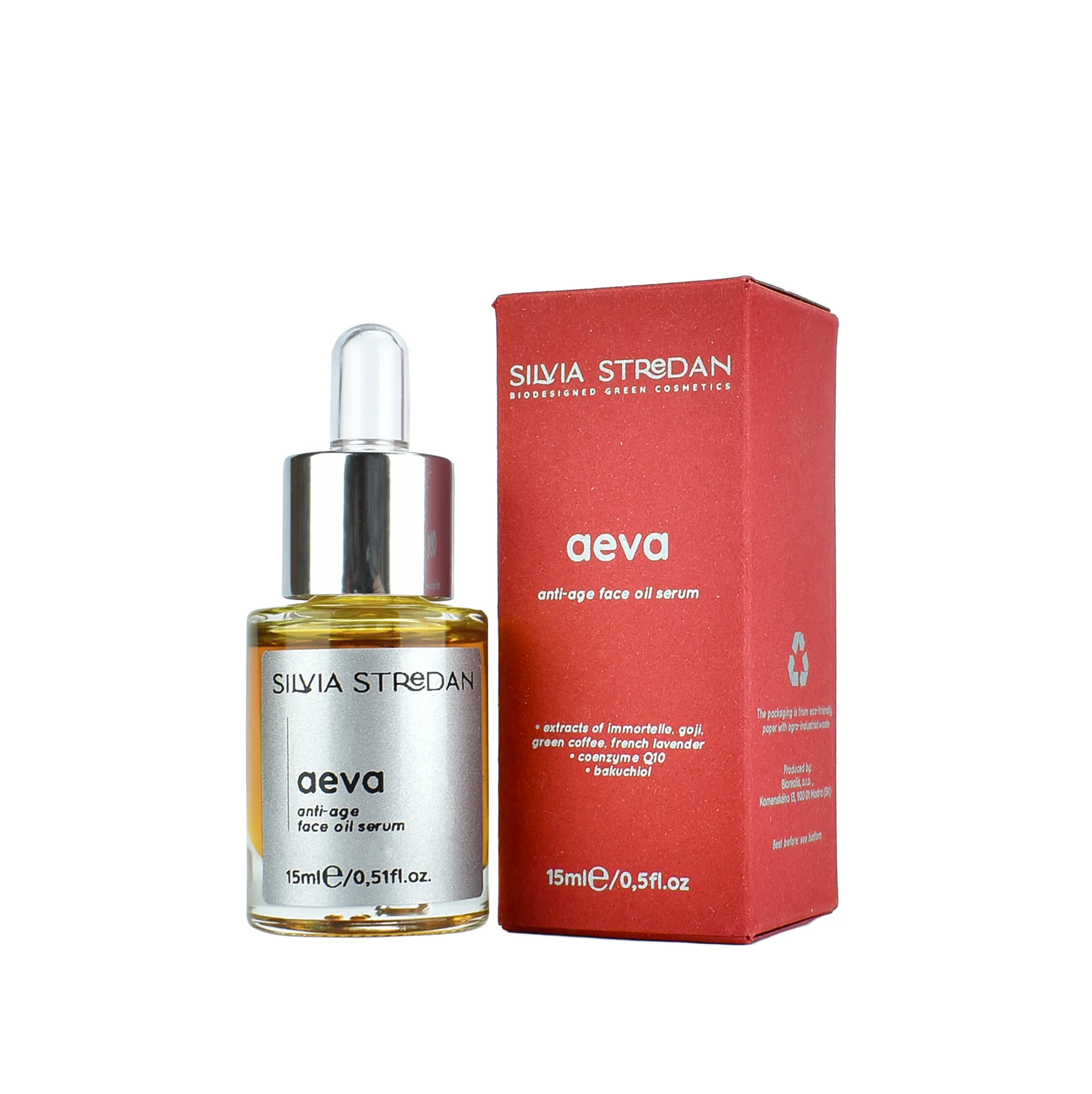 AEVA, anti-age olejové sérum - 15 ml, slovenský výrobok