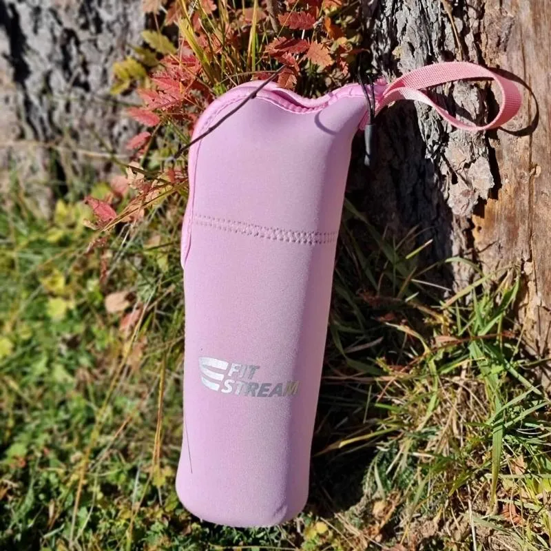 FitStream neoprénový obal ružový 1×1 ks, neoprénový obal na fľašu