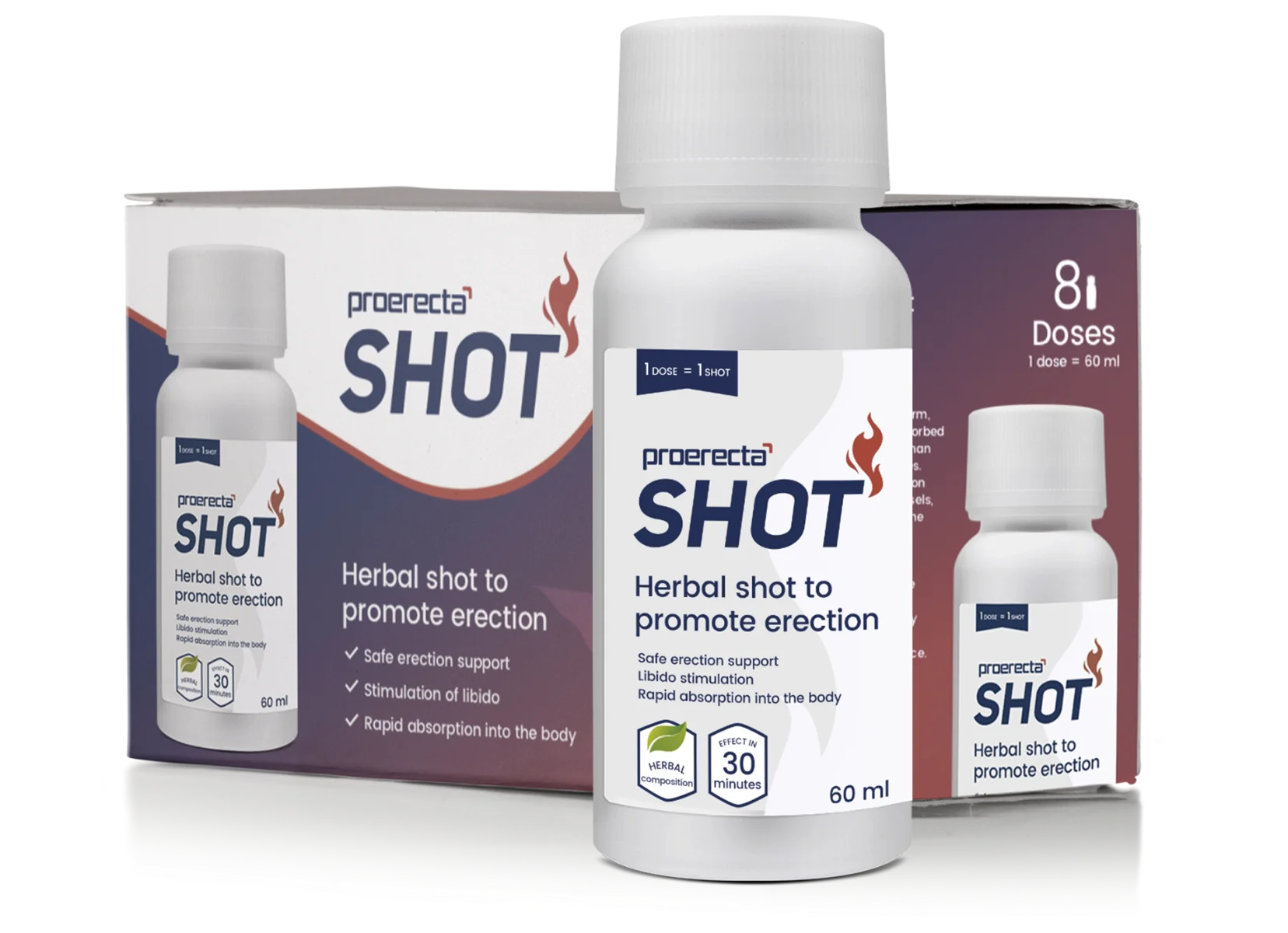 Proerecta SHOT 8×60 ml, nápoj