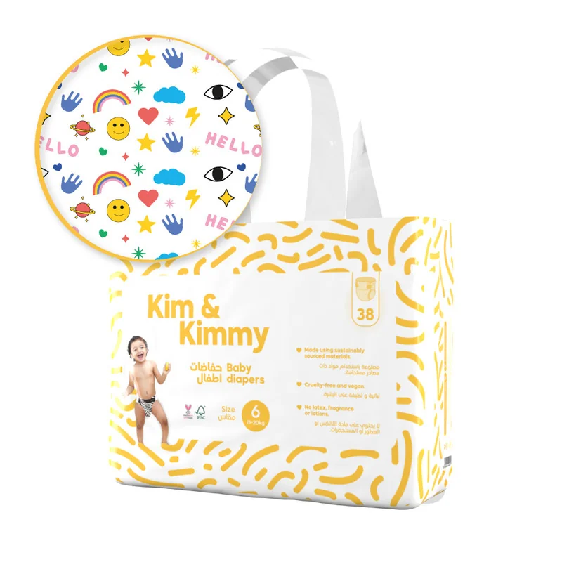 Kim & Kimmy - detské plienky, veľkosť 6, 15kg-20kg 38 ks