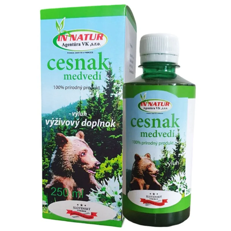 Prírodný výluh z medvedieho cesnaku, prírodný koncentrát - 250 ml