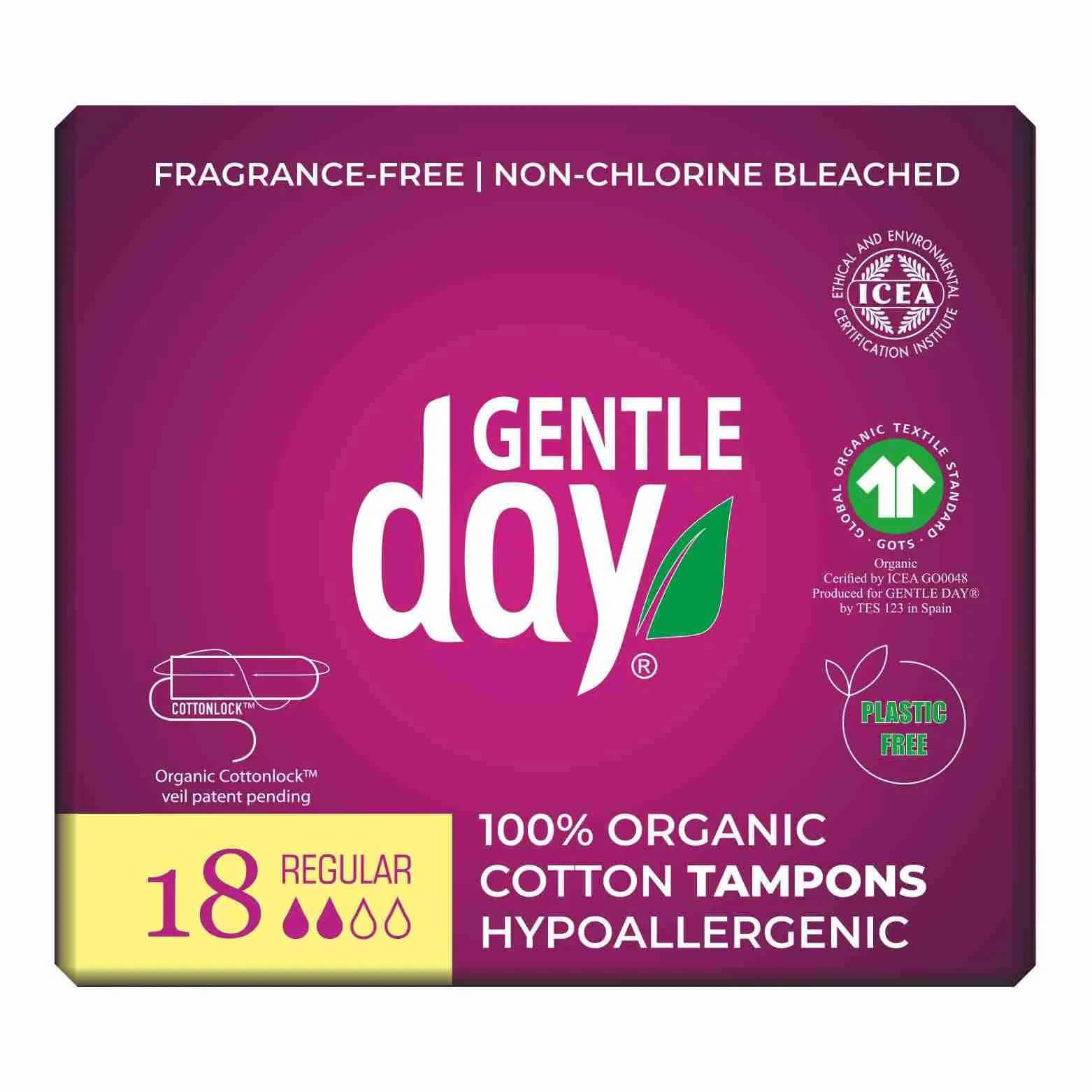 Gentle Day Tampóny Regular 1×18 ks, tampóny