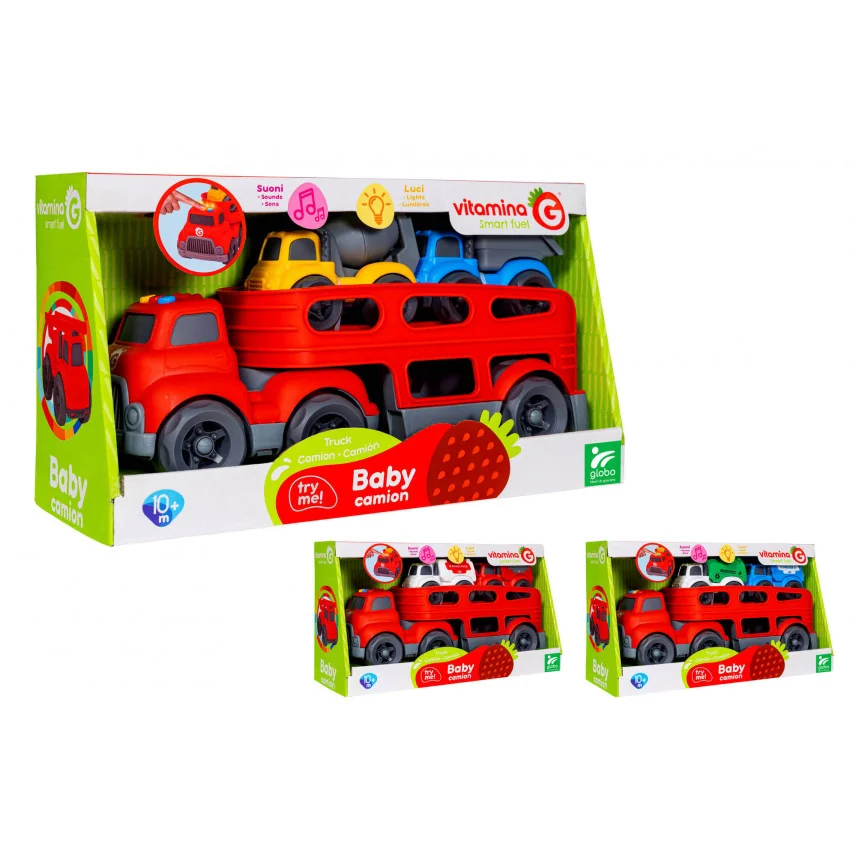 Auto truck s autíčkami zvuk - svetlo-Vitamina G