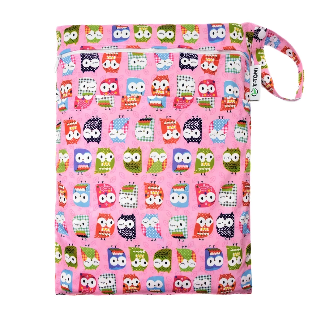 T-TOMI Vodotesná taška Pink owl