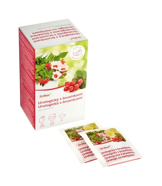 Dr. Max Čaj urologický s brusnicami 1×30 g, nálevové vrecúška 20×1,5 g
