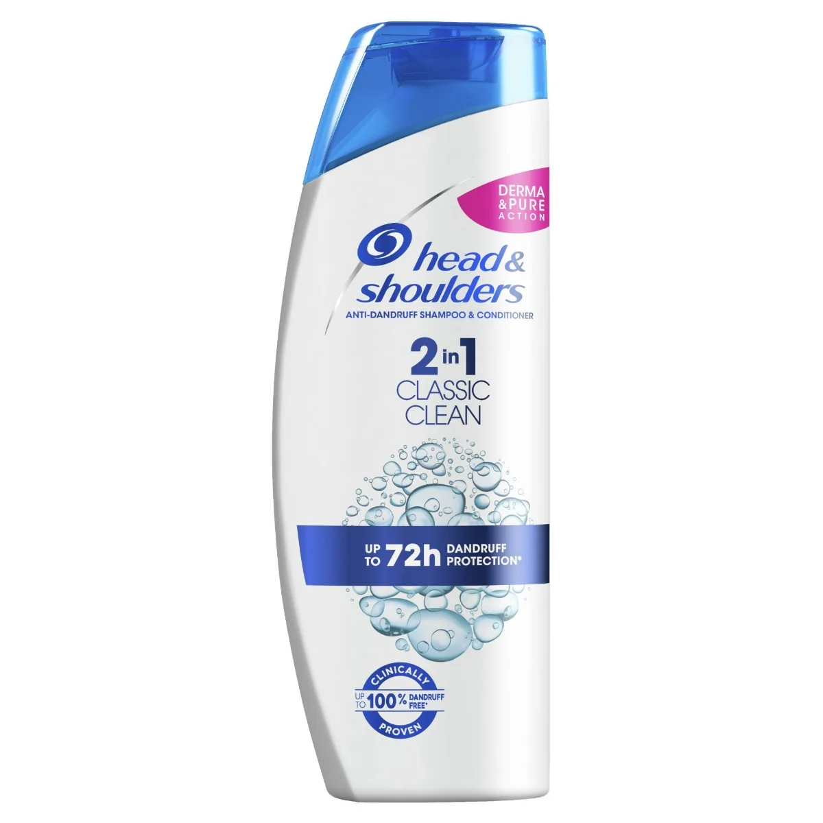 H&S S 2v1 Classic Clean 1×540 ml, šampón proti lupinám a svrbeniu