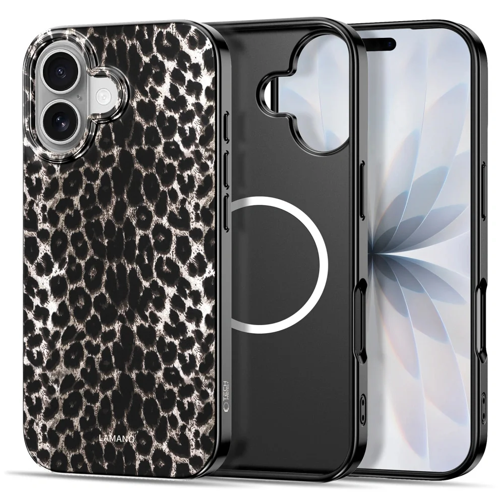Tech-Protect Lamano MagSafe kryt na iPhone 17, leopard
