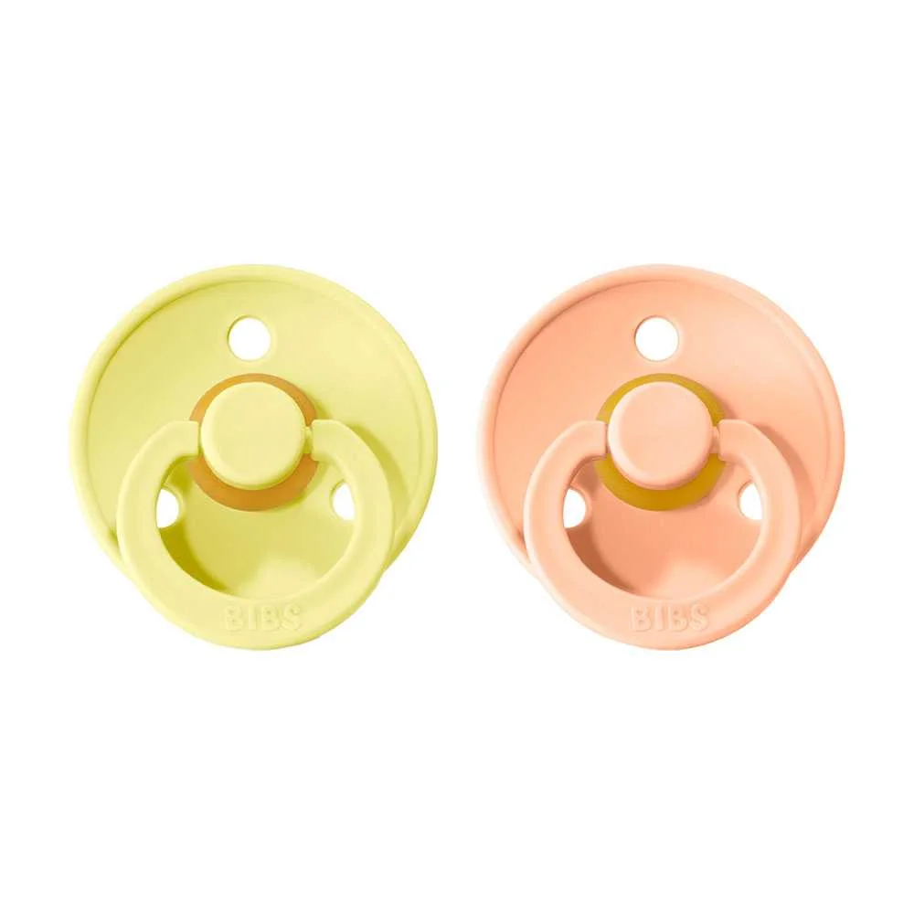 BIBS Colour cumlíky z prírodného kaučuku peach/sunset sunshine 1×2 ks, veľkosť 3