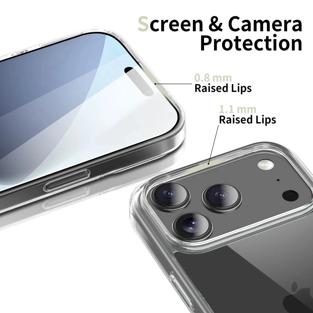 Tech-Protect FlexAir Hybrid kryt na iPhone 17 Pro, priesvitný