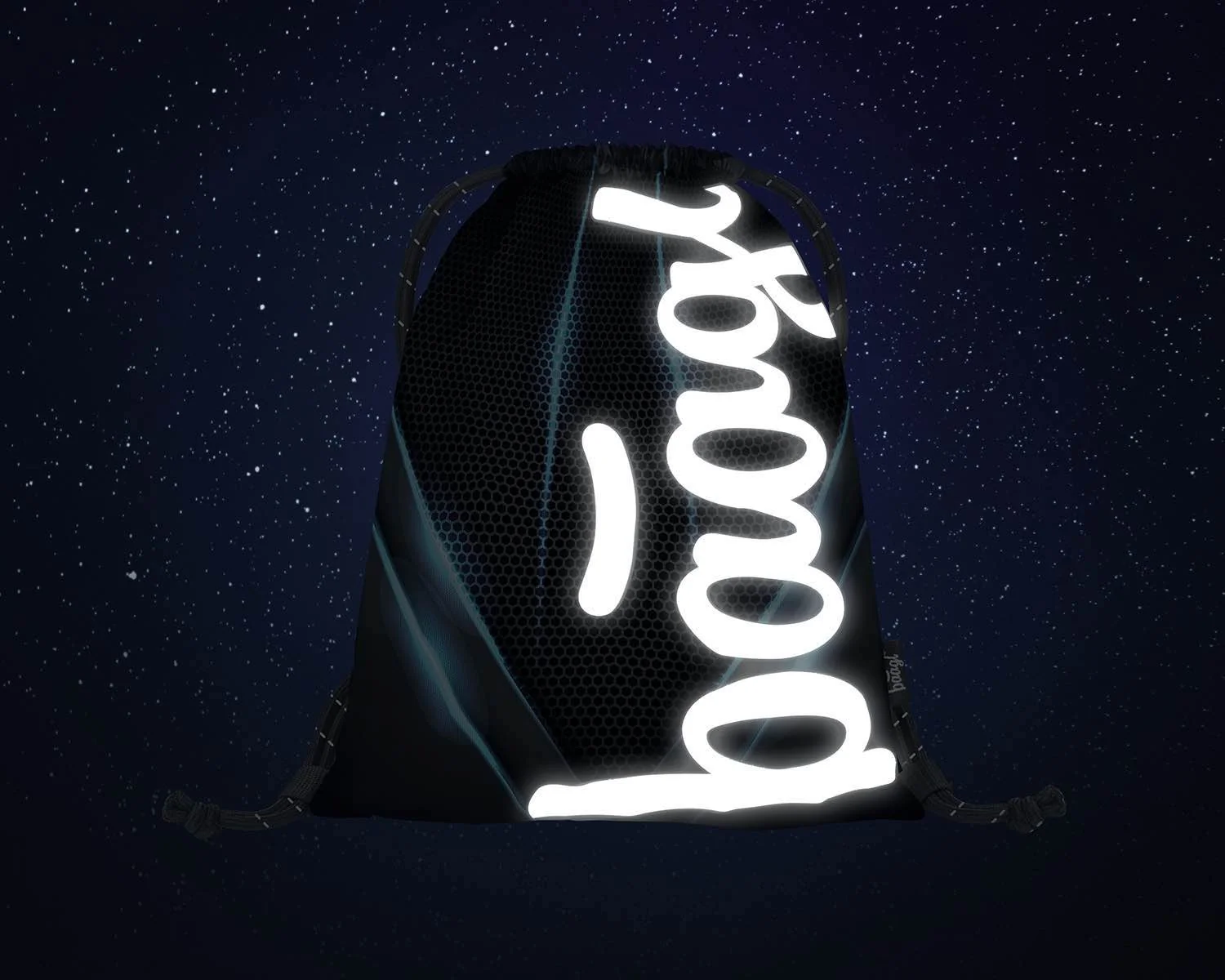 Vrecko na prezuvky Skate Bluelight modré, so vzorom