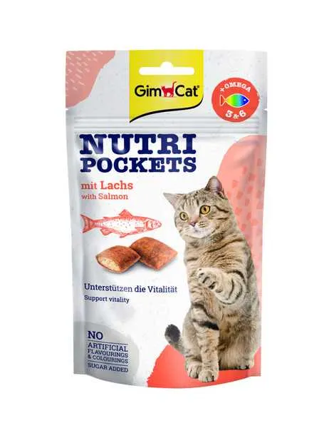 Gimcat Nutri Pockets s Lososem 60g