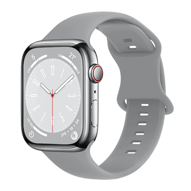 BStrap Smooth Silicone remienok na Apple Watch 38/40/41mm gray