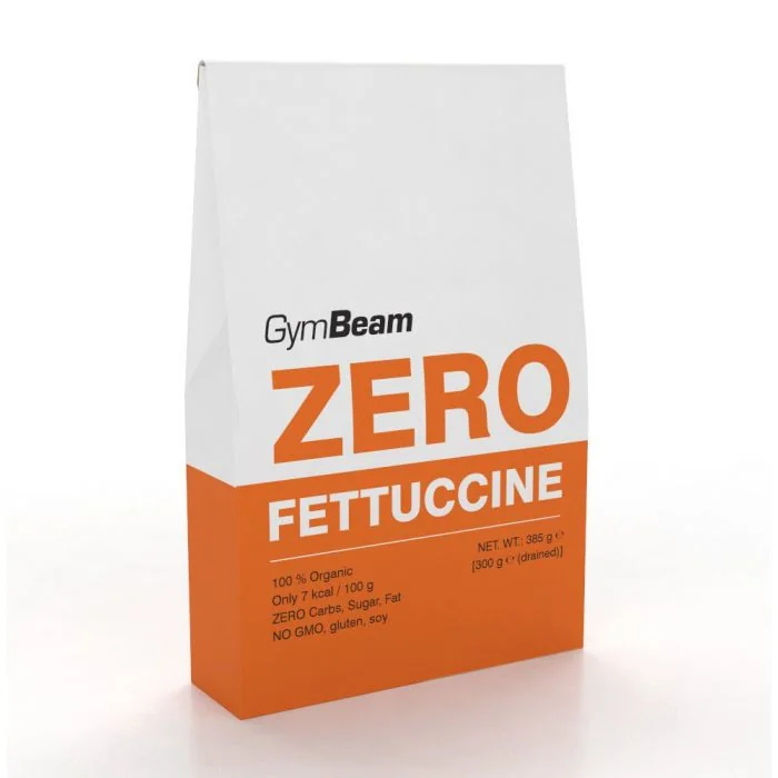 Gymbeam bio zero fettuccine 385 g – 385 g 1×385 g, nízkokalorické cestoviny