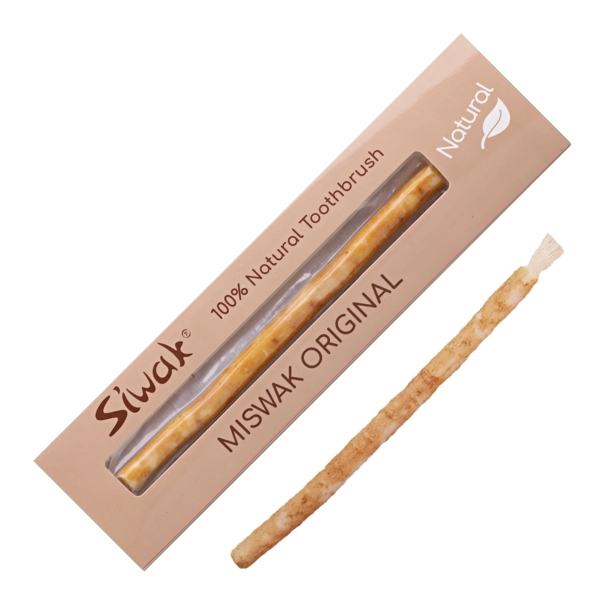 Siwak Miswak Original prírodná zubná kefka Natural 1 ks