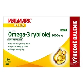 WALMARK Omega 3 rybí olej FORTE 1×180 cps, rybí olej