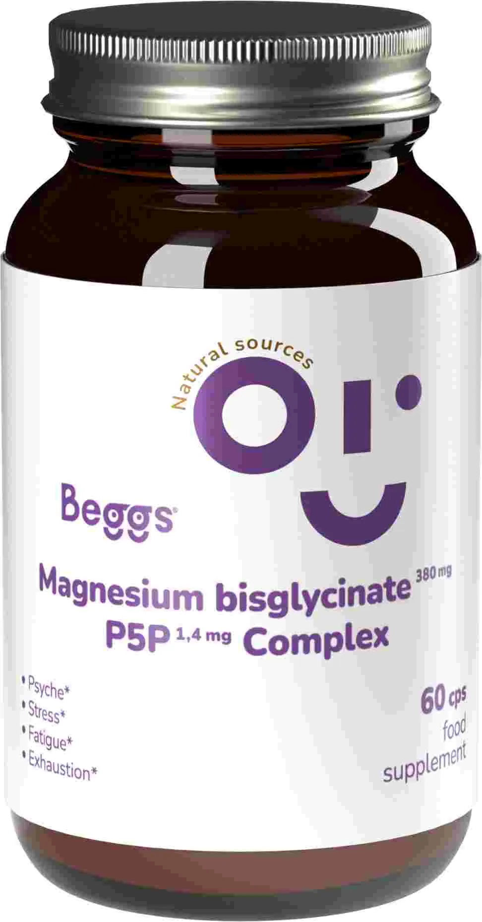 Beggs Magn bisglyc 380mg+P5P COMPLEX 1,4 mg 60 cps