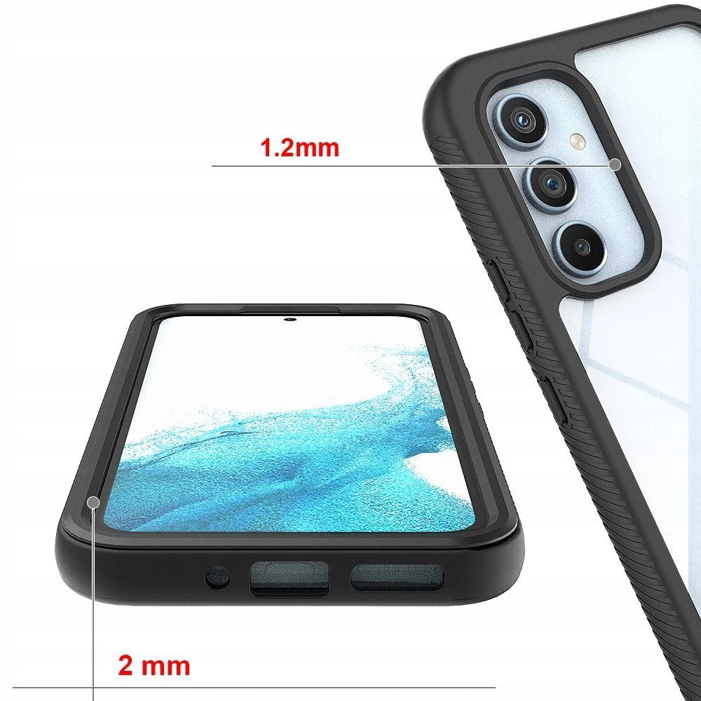 Ochranná fólia pre Samsung Galaxy A54 - Čierna 2v1 balenie, TPU a polykarbonát