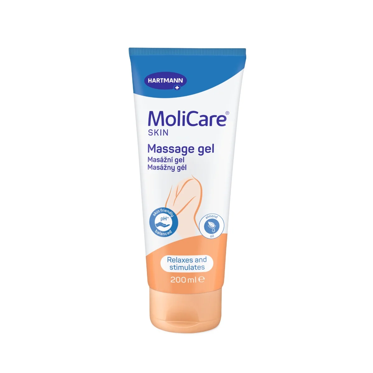 MoliCare SKIN Masážny gél 1×200 ml, (oranžová rada)