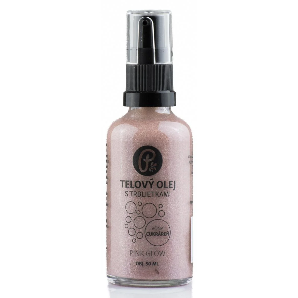 PINK GLOW - telový olej s trblietkami na telo, pleť a vlasy 50ml – Cukráreň