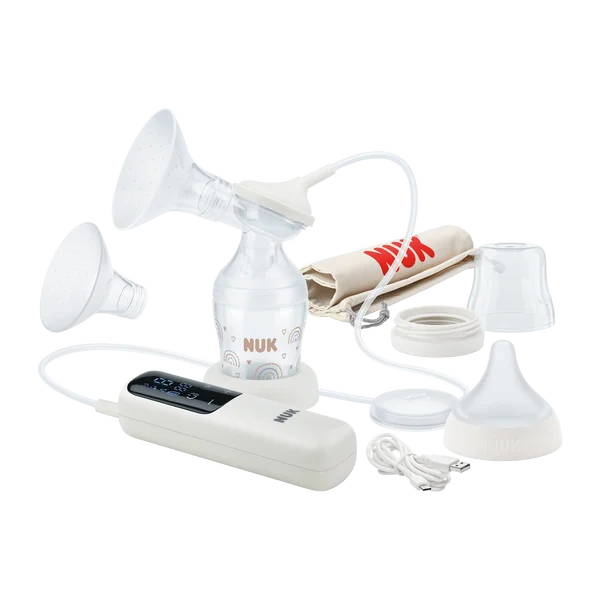 NUK Soft & Easy elektrická prsná pumpa 1×1 ks, elektrická odsávačka mlieka