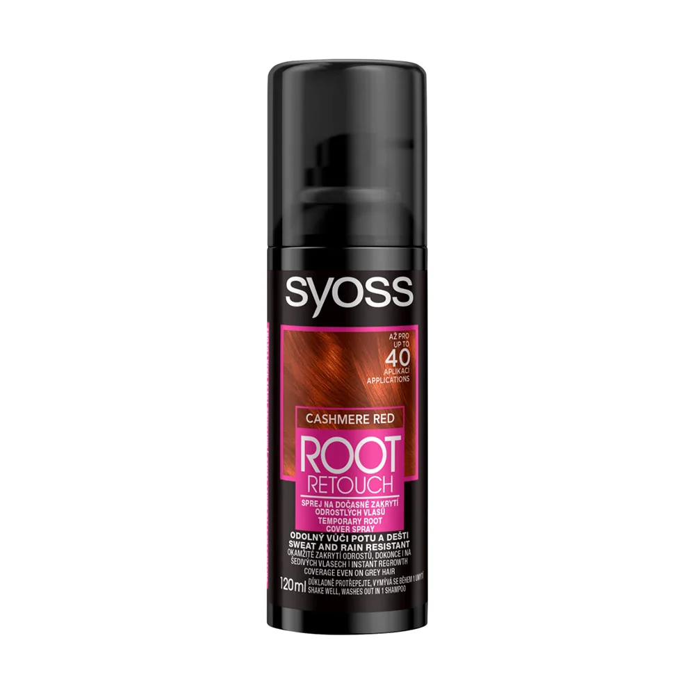 Syoss Root Retouch sprej na odrasty Kašmírovo červený 1×1 ks, sprej na odrasty