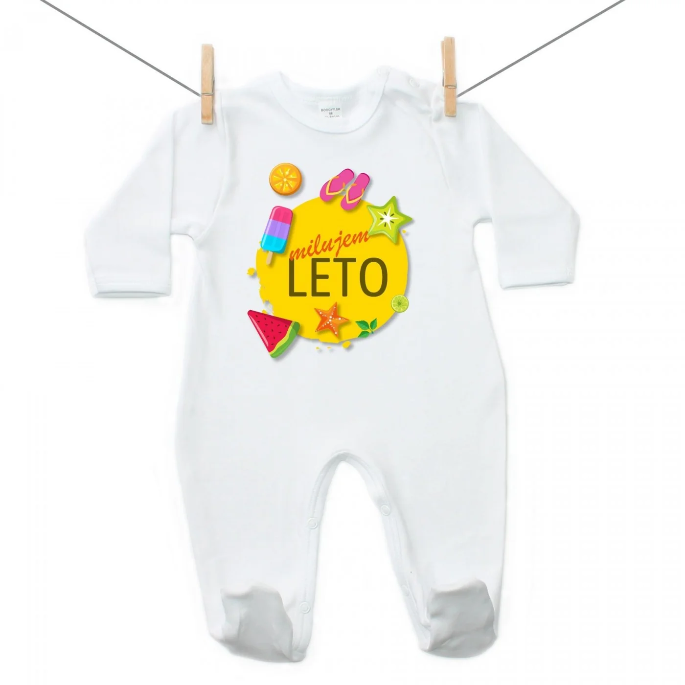 Boodyy Overal Milujem leto Veľkosť: 86