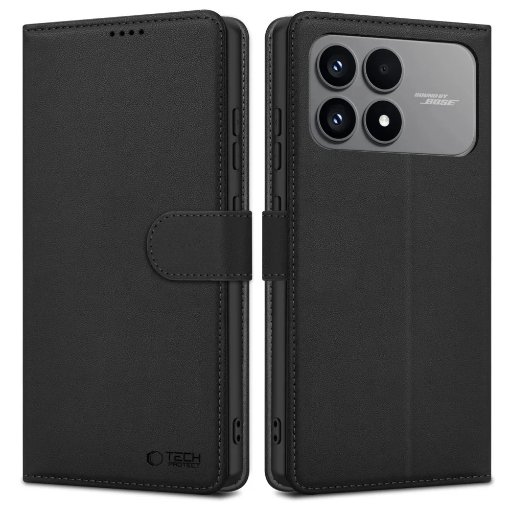 Tech-Protect Wallet knižkové puzdro na Xiaomi Poco F8 Pro, čierne