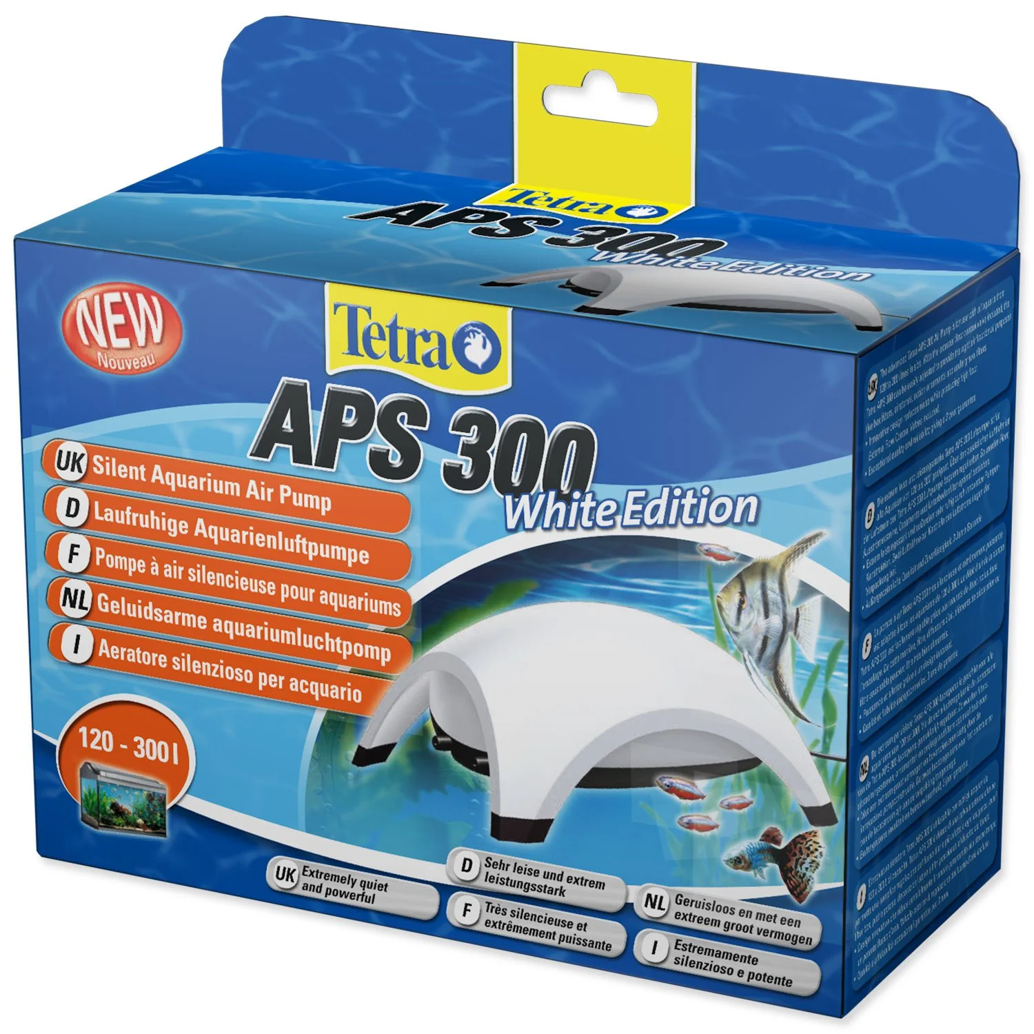 Kompresor Tetra APS biely 300, 2x300l/hx4,5W