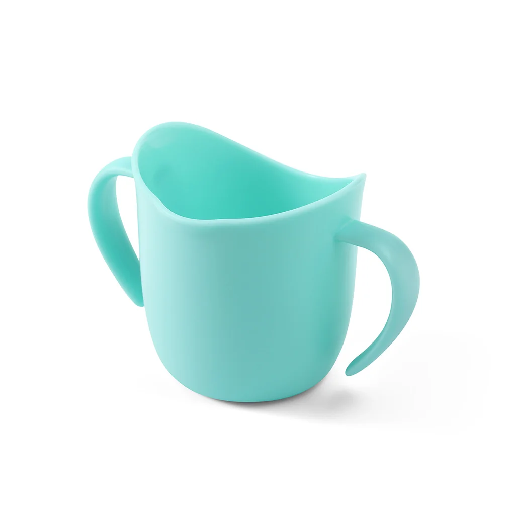 BABYONO Hrnček ergonomický s uškami 120 ml mint 6m+ 1×120 ml