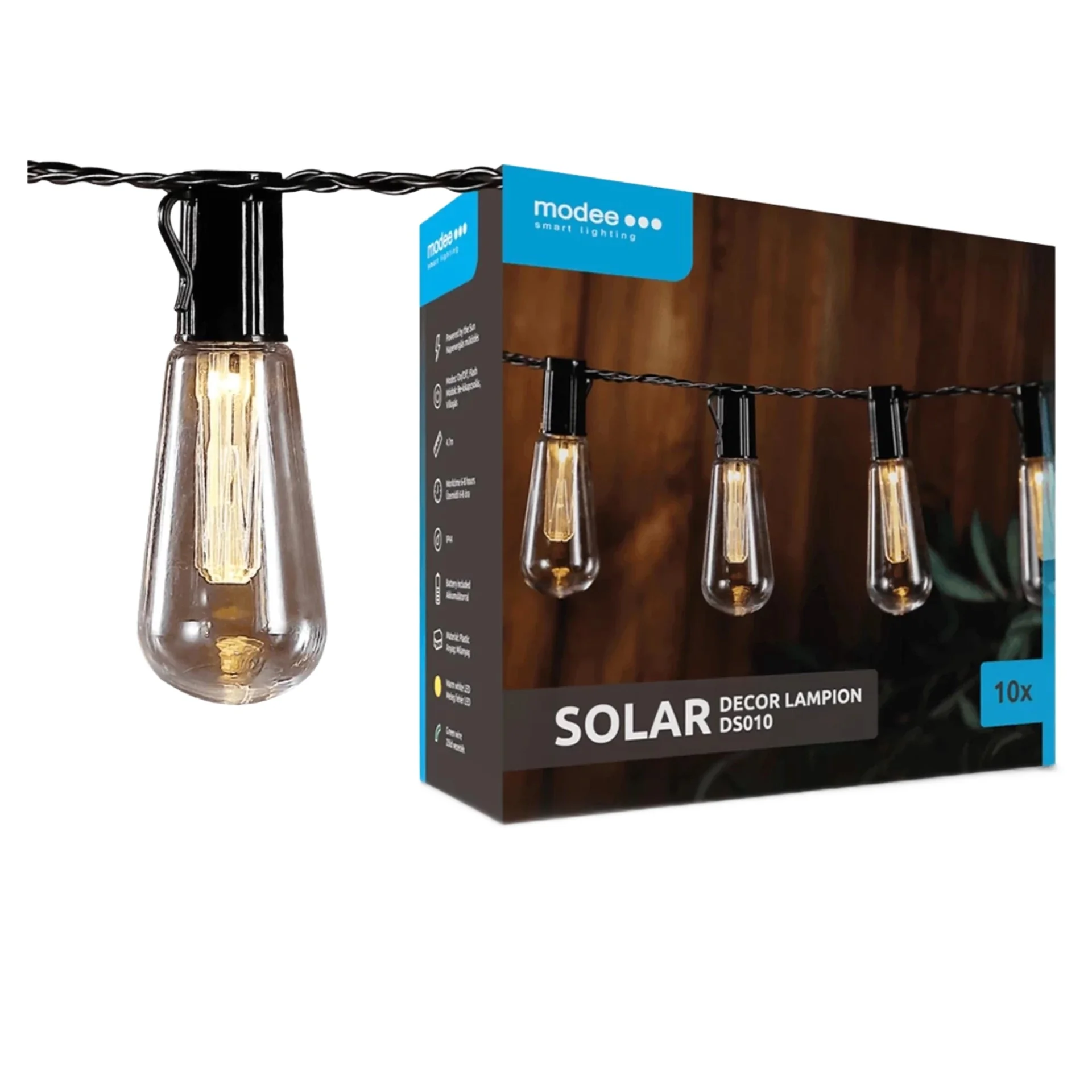 Modee solárne svietidlo DS010 10ks 4,7m