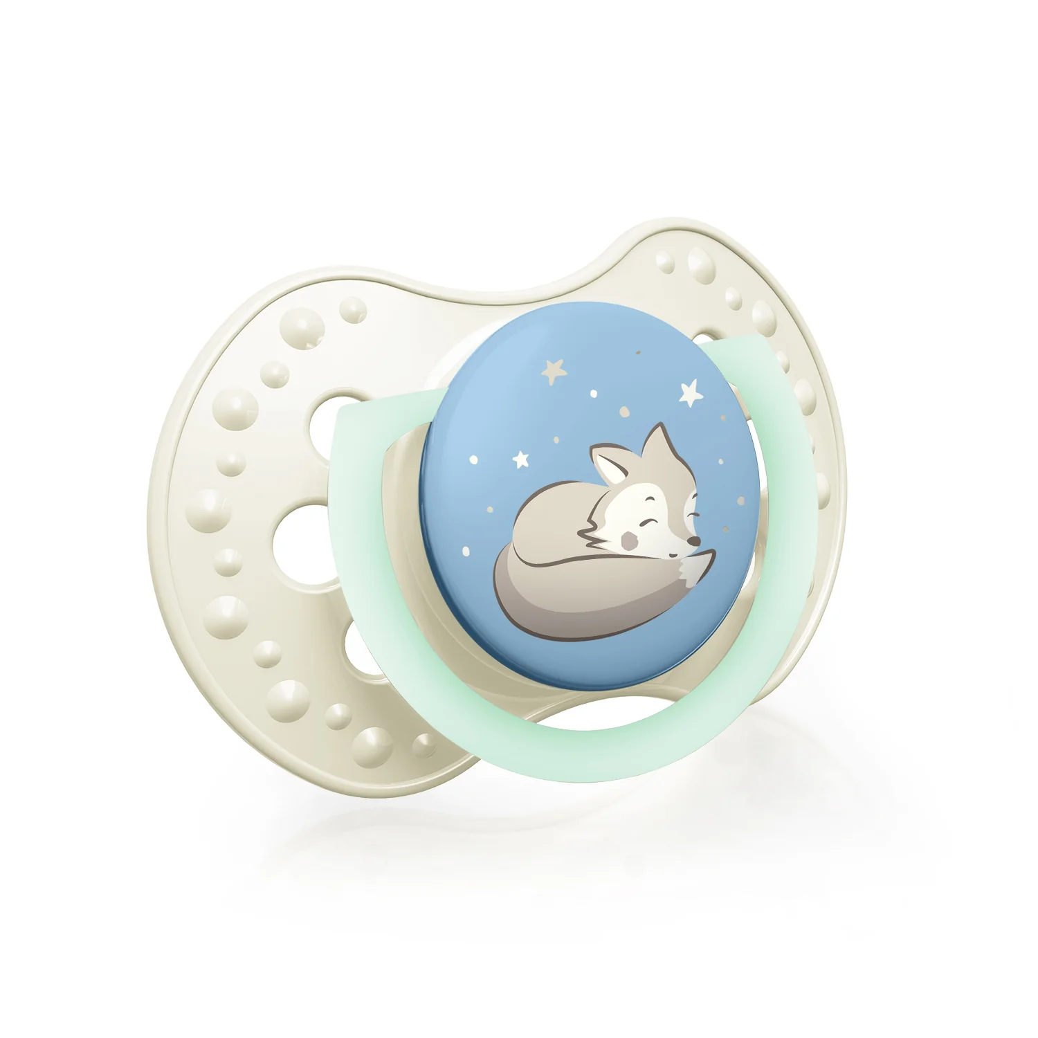LOVI Dynamický utišujúci cumlík 6-18m Night&Day boy 1×2 ks, utišujúci cumlík