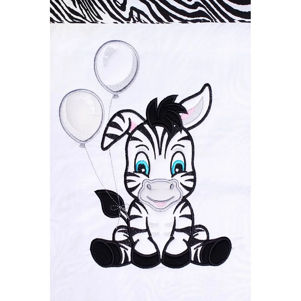 3-dielne posteľné obliečky New Baby Zebra 100/135 bielo-čierne ,