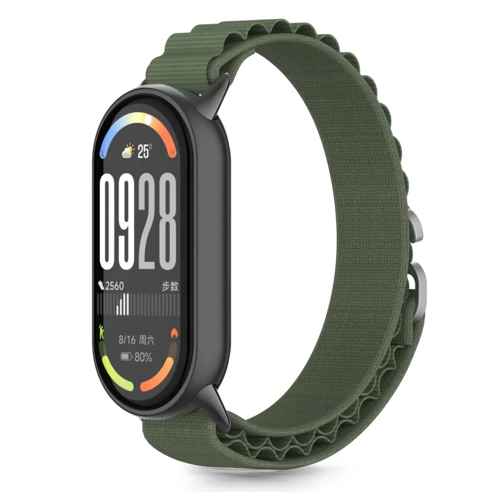 Tech-Protect Nylon Pro remienok na Xiaomi Smart Band 8 / 9 / 10, army green green